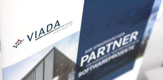 Image brochure and new logo for IT company VIADA from Dortmund