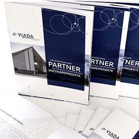 Image brochure and new logo for IT company VIADA from Dortmund