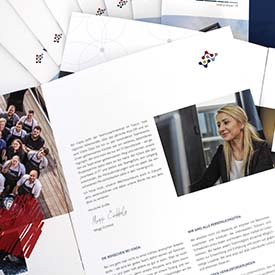 Image brochure and new logo for IT company VIADA from Dortmund