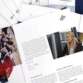 Image brochure and new logo for IT company VIADA from Dortmund