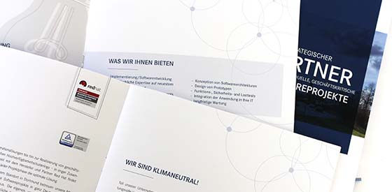 Image brochure and new logo for IT company VIADA from Dortmund