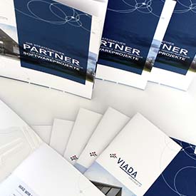 Image brochure and new logo for IT company VIADA from Dortmund