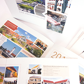 Conception and design of a citizen information brochure for the city of Neumarkt  