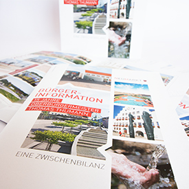 Conception and design of a citizen information brochure for the city of Neumarkt  