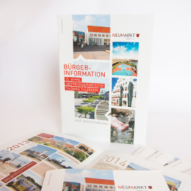 Conception and design of a citizen information brochure for the city of Neumarkt  