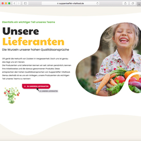 Creative and special: New website for organic catering company Suppenlöffel Vitalfood GmbH