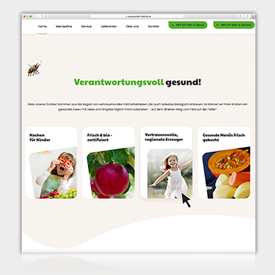 Creative and special: New website for organic catering company Suppenlöffel Vitalfood GmbH