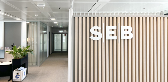 Signage and branding for SEB Office in Frankfurt/Main