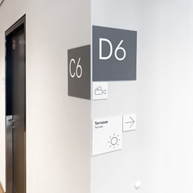 Signage and branding for SEB Office in Frankfurt/Main