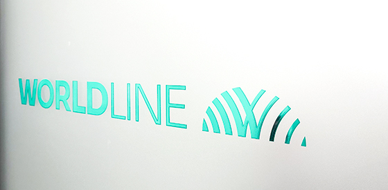 Signage and branding for WORLDLINE