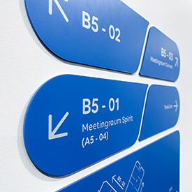 Branding and signage for new Payone office space in Frankfurt