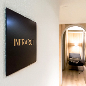 Signage for the Lifestyle Hotel Alpina in Klosters, Switzerland