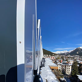 The largest LED advertising system in Davos!