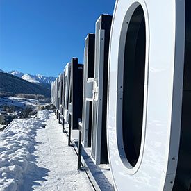 The largest LED advertising system in Davos!