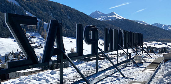 The largest LED advertising system in Davos!