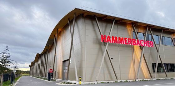 LED illuminated signage and more for the new headquarters of office furniture manufacturer Hammerbacher in Neumarkt in der Oberpfalz