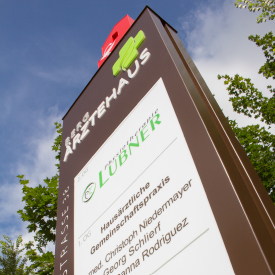 Object signage for a new medical center