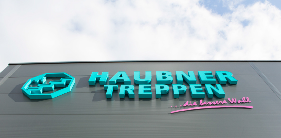 Innovative LED advertising systems for Bavaria's largest producer of staircases