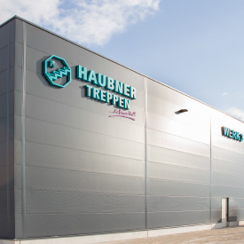 Innovative LED advertising systems for Bavaria's largest producer of staircases