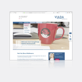 Responsive websites for our new customers VIADA from Dortmund