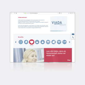 Responsive websites for our new customers VIADA from Dortmund