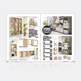 Catalog page layout for memo AG