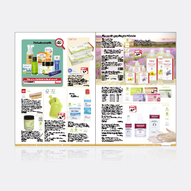 Catalog page layout for memo AG