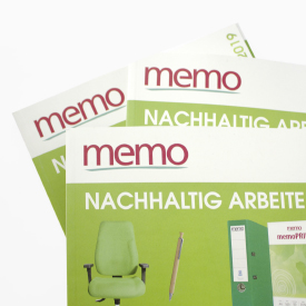 Catalog page layout for memo AG