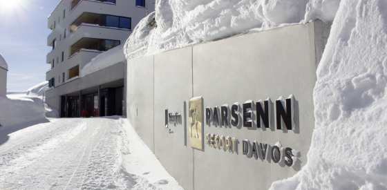Branding and signage for the PARSENN RESORT Davos, Switzerland