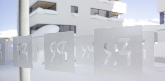 Branding and signage for the PARSENN RESORT Davos, Switzerland