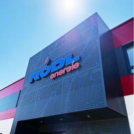 LED Signage and Metal Facade for RÖDL energie