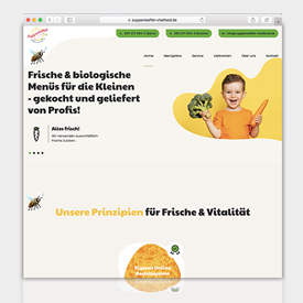 Creative and special: New website for organic catering company Suppenlöffel Vitalfood GmbH
